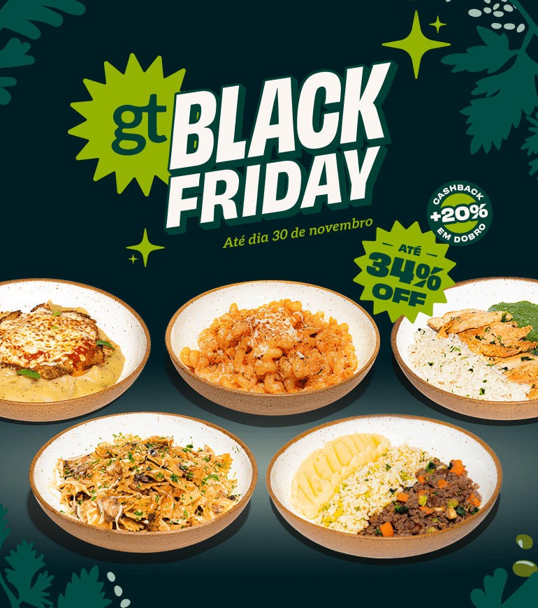 Marmitas congeladas com sabor e saúde. Blackfriday Greentable!