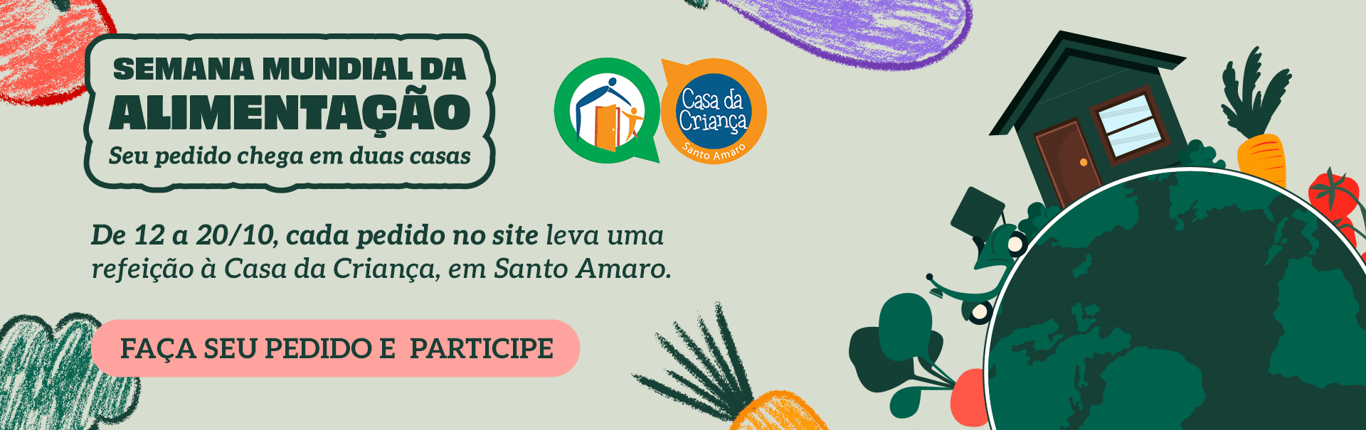 seu pedido chega em duas casas